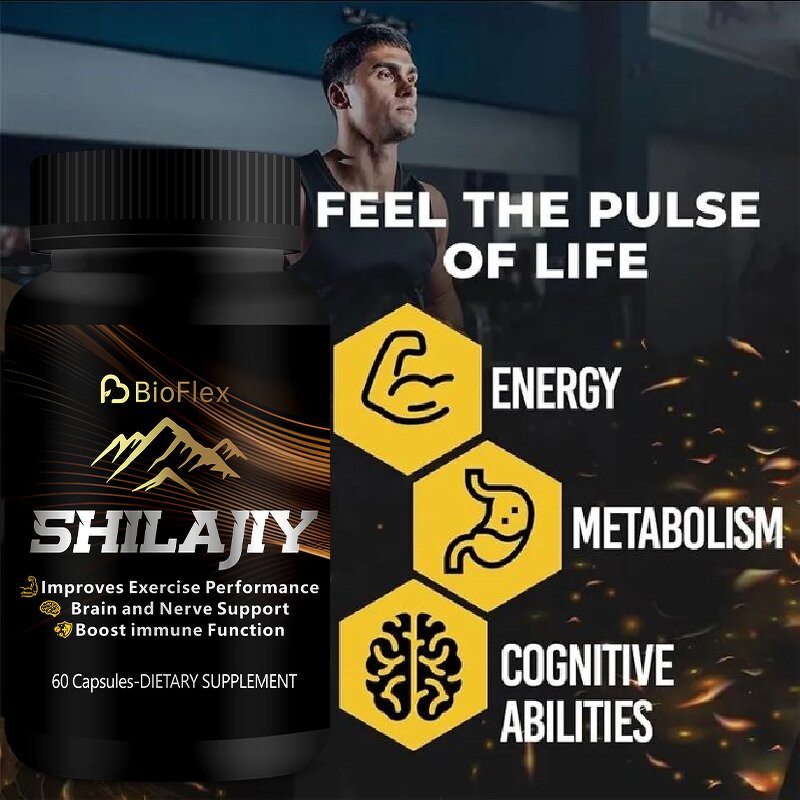 Shilajit Extract Capsules - OEM 10-in-1 Natural Resin Healthcare Supplement