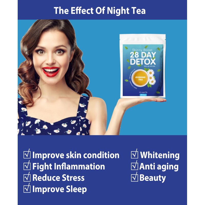 28 Day Detox Tea - OEM Night Boost GMP Natural Bedtime Slimming Teabag