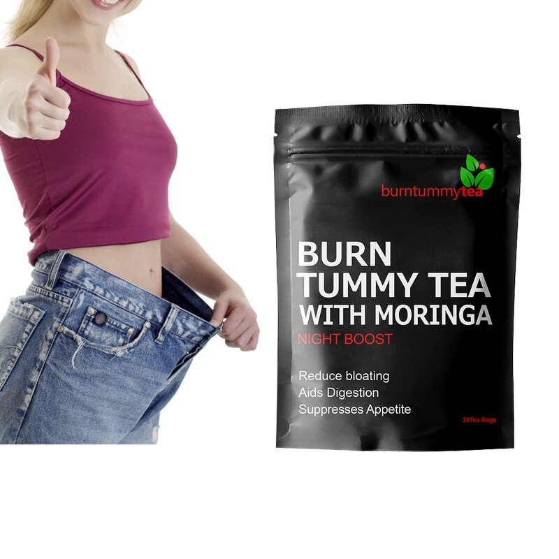 Organic Moringa Tea - Chinese Herbal Adult Weight Loss Detox Box Packaging