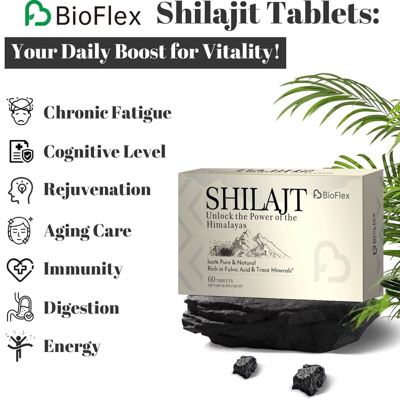 Shilajit Tablets - China Manufacturer OEM Private Label 60 Count Pure Natural