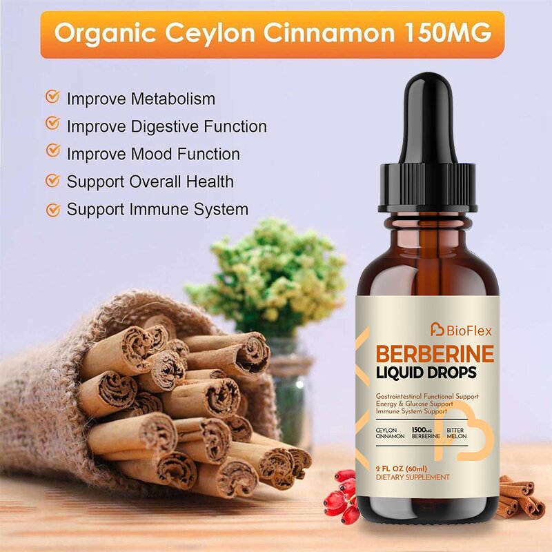 Ceylon Cinnamon Drops - OEM 10 in 1 Bitter Melon Berberine Green Tea Turmeric