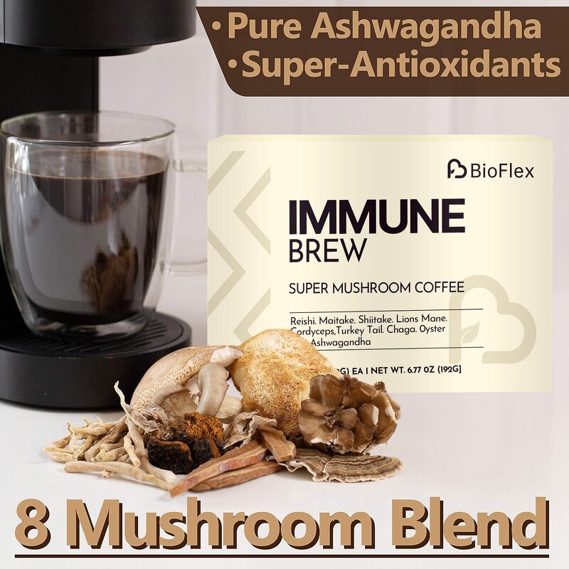 Mushroom Arabica Coffee - OEM Private Label Reishi Lion's Mane Ashwagandha Pods