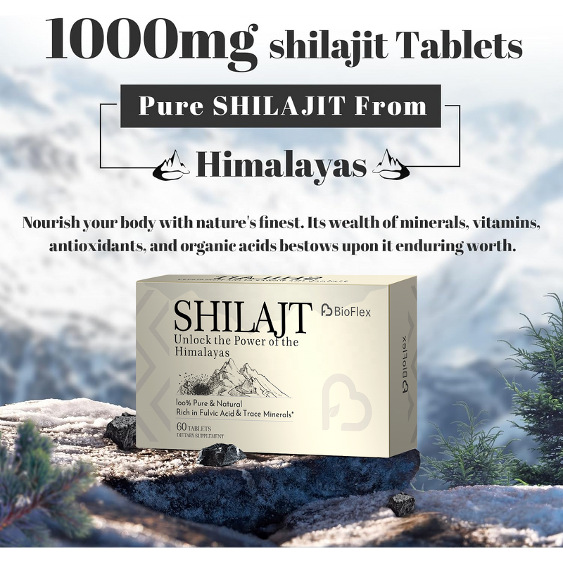 Shilajit Tablets - China Manufacturer OEM Private Label 60 Count Pure Natural