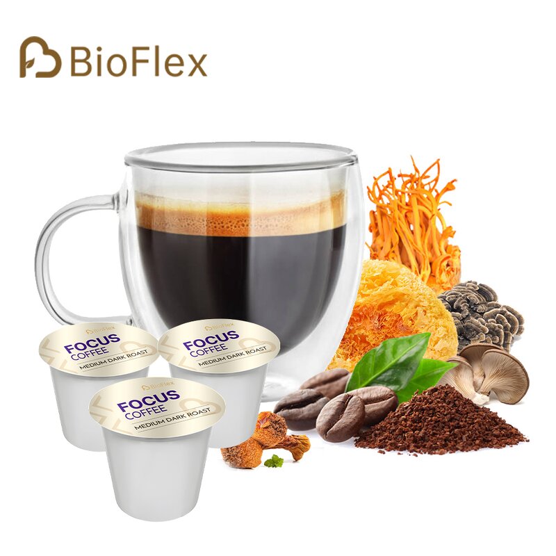 Mushroom Instant Coffee - Vanwin Hot Custom Arabica Antioxidant Memory Support