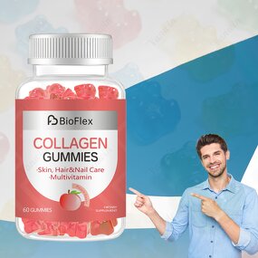 Collagen Hair Gummies - Private Label Hydrolyzed Zinc Skin Whitening Multivitamin