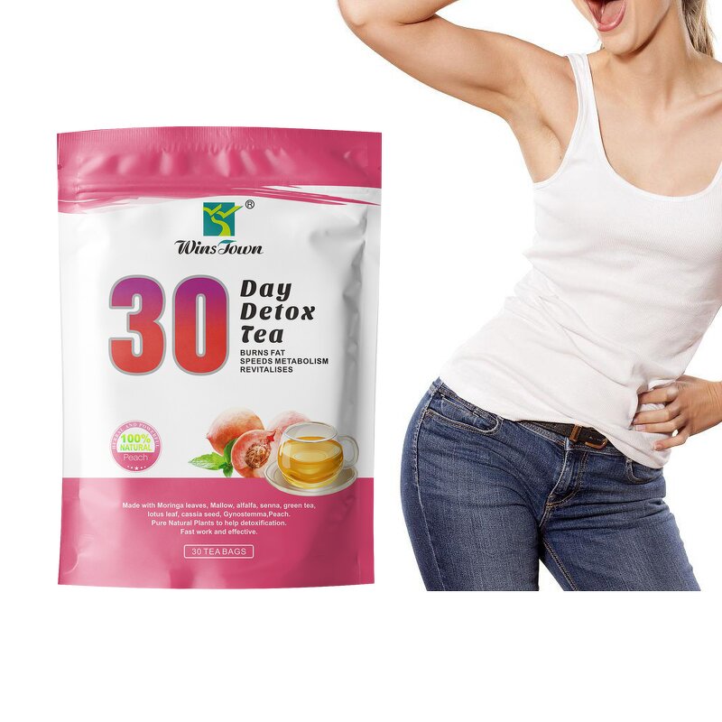 Peach Detox Slimming Tea - Organic 30-Day 3g*30 Sachets Adult Fat Burning