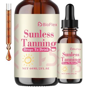 Sunbed Tanning Drops - OEM Flavoured Beta Carotene Sunless Self Tanning Oral