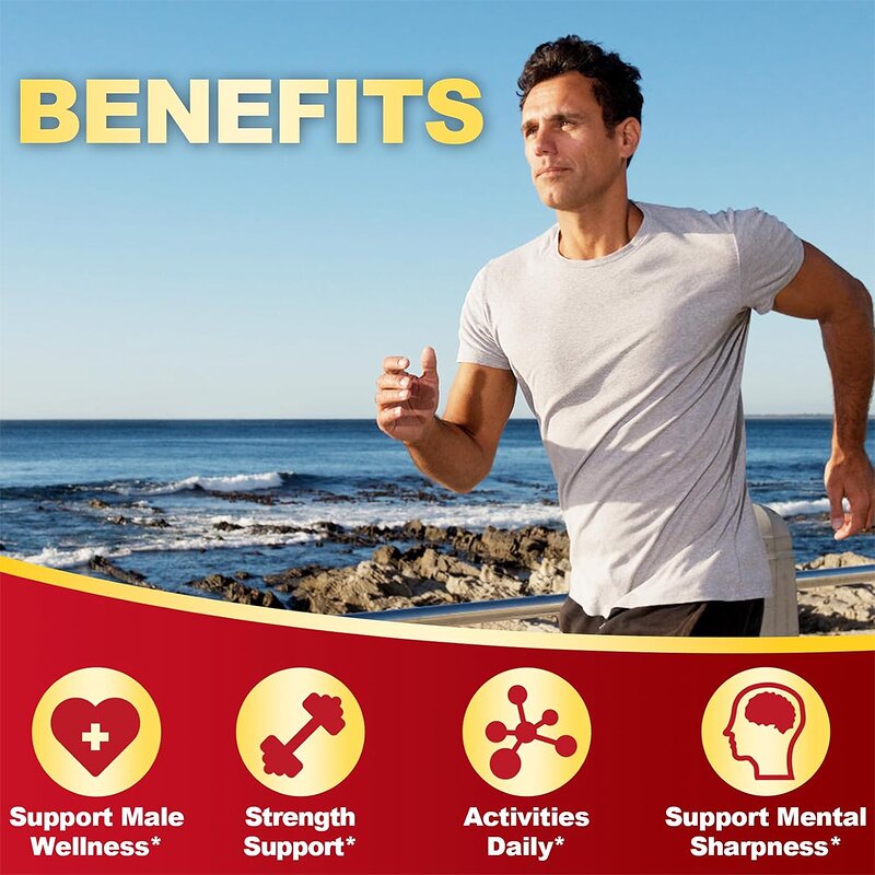 Horny Goat Weed Tablets - Private Label Maca Ginseng Saw Palmetto Energy Boost