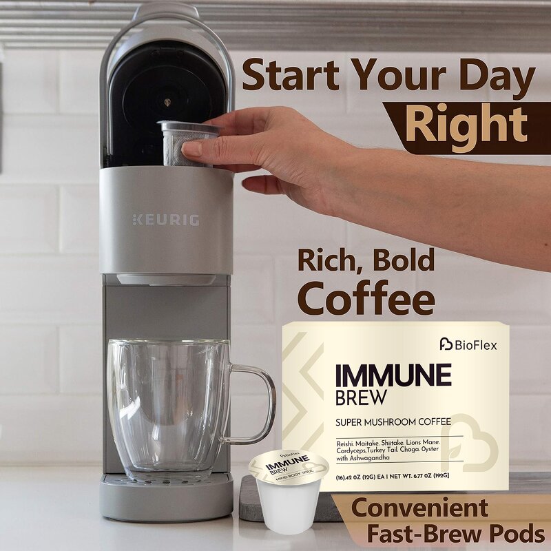 Mushroom Arabica Coffee - OEM Private Label Reishi Lion's Mane Ashwagandha Pods