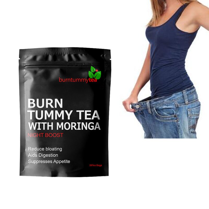 Organic Moringa Tea - Chinese Herbal Adult Weight Loss Detox Box Packaging
