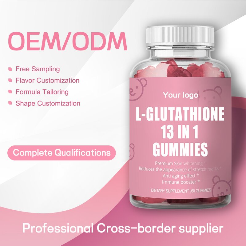 Glutathione Collagen Gummies - Vanwin 13 in 1 Skin Whitening 60 Count Beauty