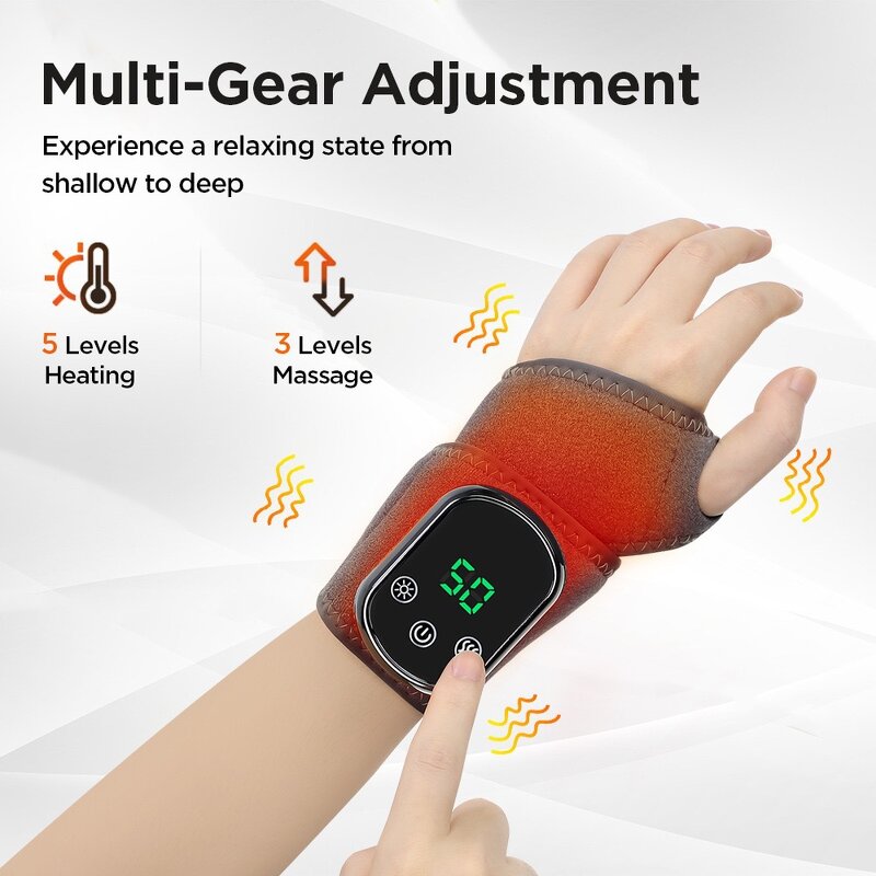 Wrist Guard Manufacturer - Electric Hot Compress Massage for Sports Sprains