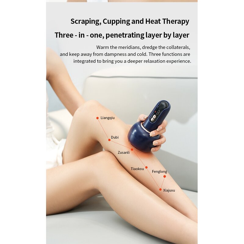 Gua Sha Tool Manufacturer - Intelligent Heating Facial Whole Body Cupping Massage