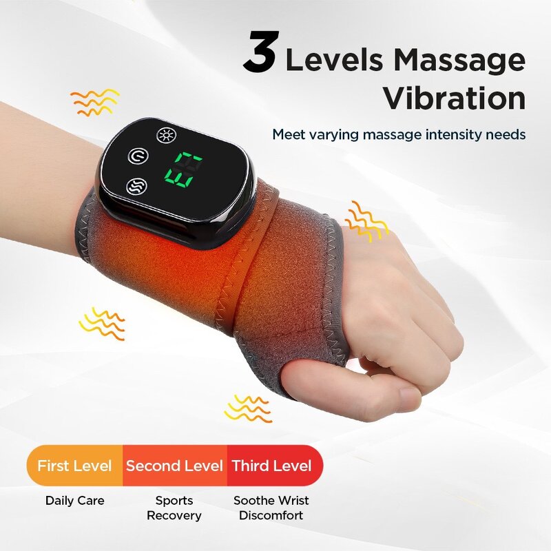 Wrist Guard Manufacturer - Electric Hot Compress Massage for Sports Sprains