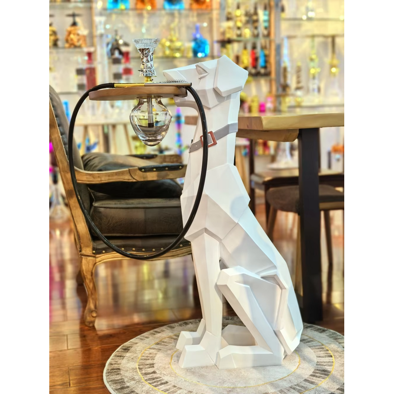 Resin Shisha Set Manufacturer - Doberman Design for Lounge Furniture Decoration