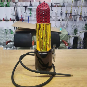 Hookah Set Manufacturer - Luxury Aluminum Alloy Gold Lipstick with Accessories
