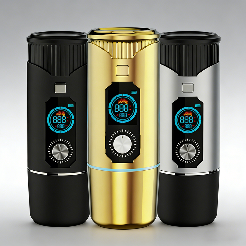 Electric Shisha Manufacturer - 15000mAh Aluminum Alloy Portable Hookah Set with TFT Screen