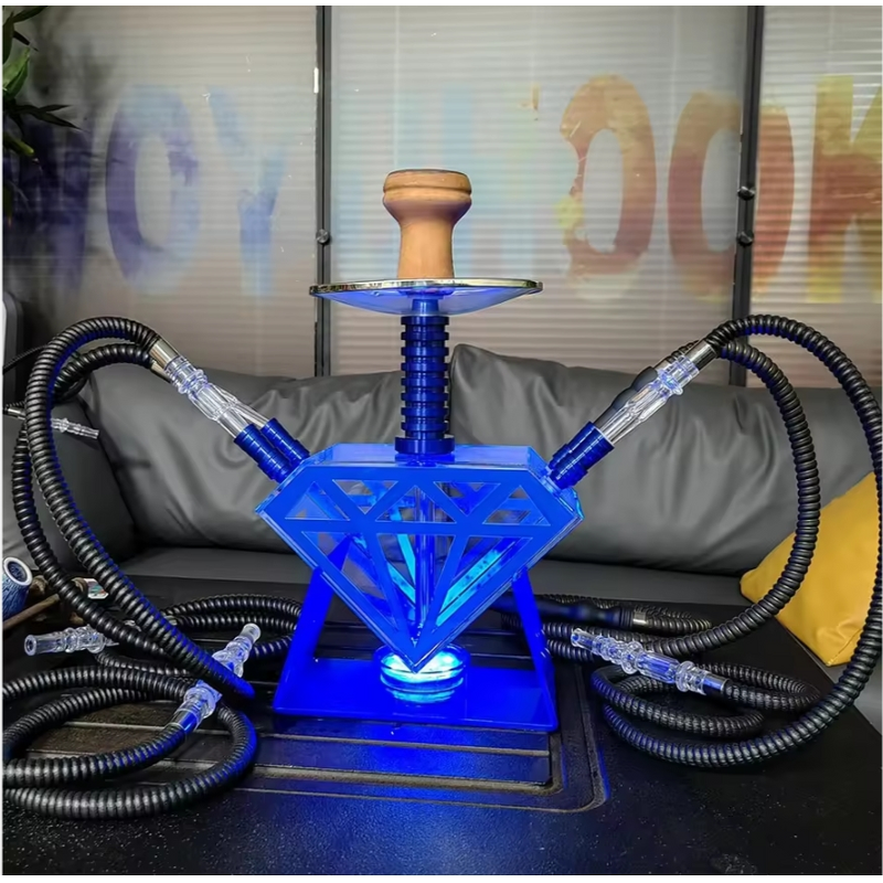 Hookah Set Manufacturer - Portable with LED Lights Acrylic Diamond Luxury