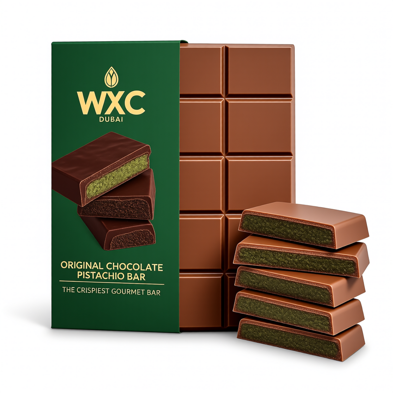 Dubai-Style Chocolate Bar - 7oz Luxurious Middle Eastern Indulgence Dessert