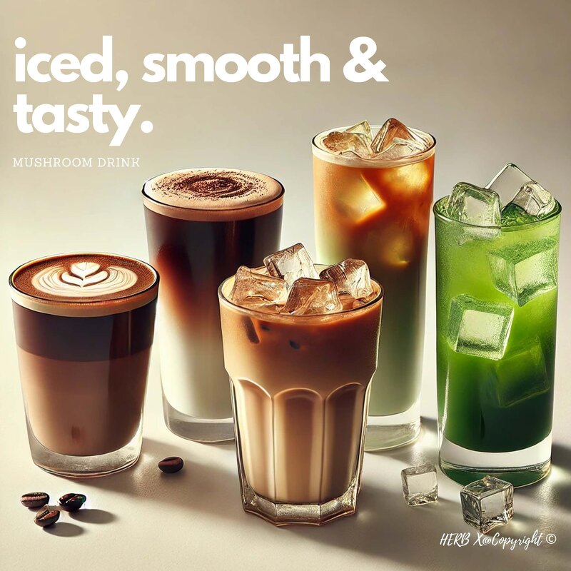 Organic Mushroom Coffee - Custom Logo All in 1 Chaga Lions Mane Cordyceps Slimming