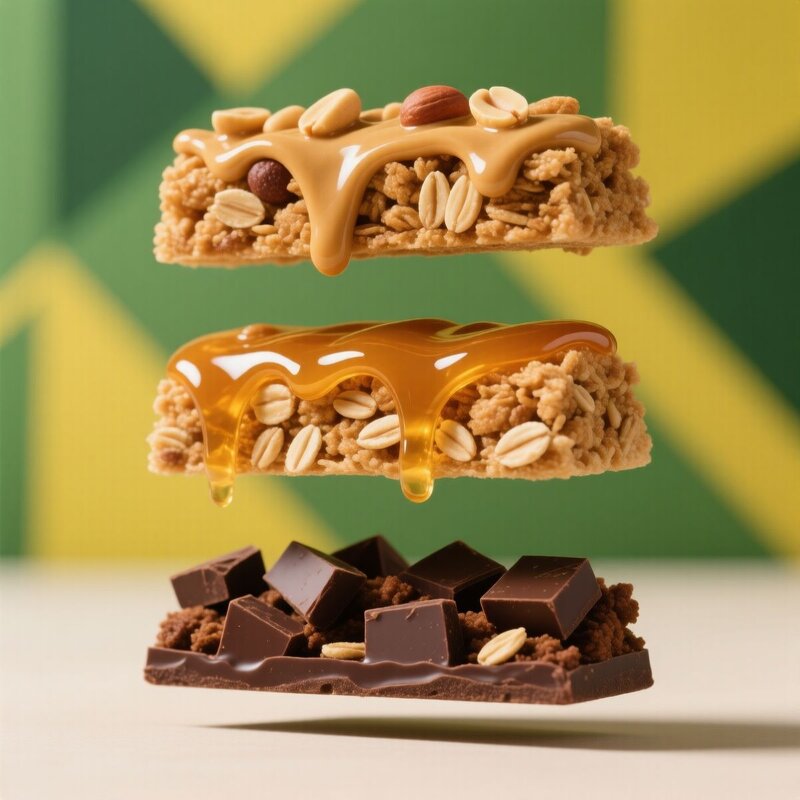 Granola Bars Bulk - Custom Formula 60 Bars 20g Whole Grain No Artificial Additives