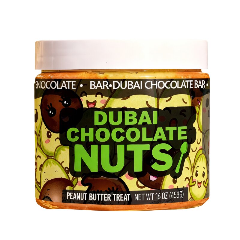 Dubai Chocolate Spread - Pistachio Peanut Rich Creamy Middle Eastern Paste