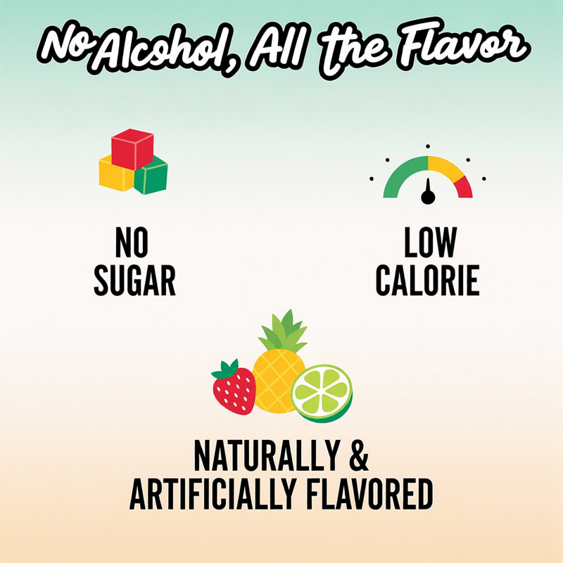 Cocktail Mixer Variety Pack - 4 Flavors Punch Pina Colada Strawberry Daiquiri 40 Pack