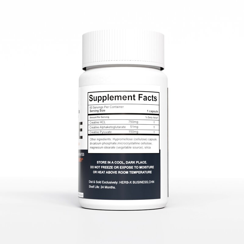 Pre Workout Enlargement Capsules - OEM Creatine HCL Monohydrate Man Power Energy Private Label