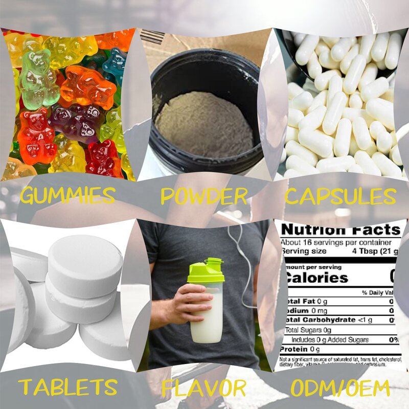 Creatine HCL Powder - Custom Logo 200 Mesh Pure Raw Monohydrate Pre Workout Material