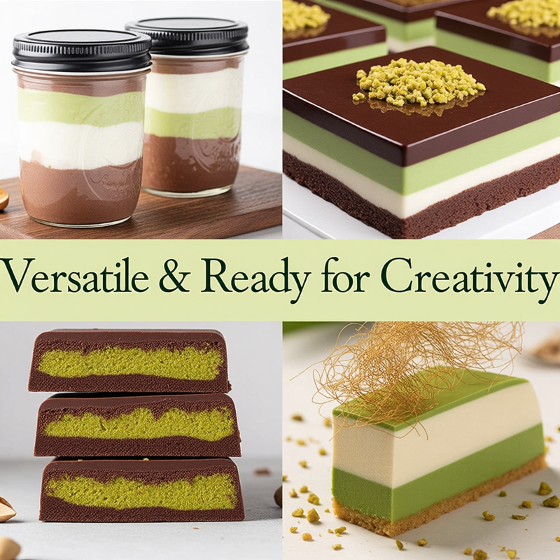 Dubai Chocolate Filling - Pistachio Cream Kadayif Italian Pre-Mixed Dessert