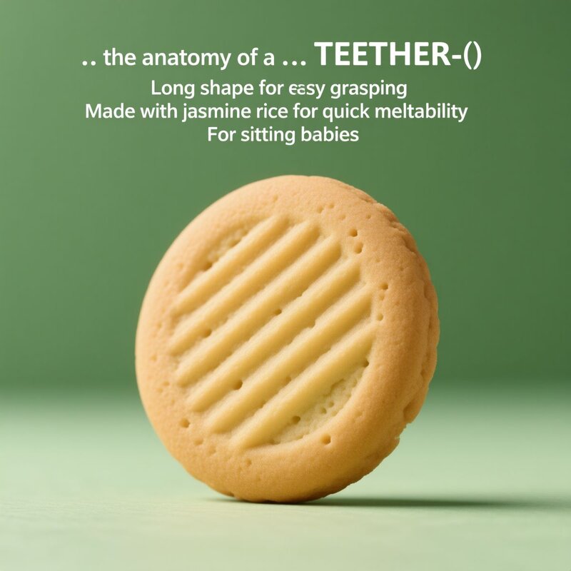 Organic Teething Wafers - Free Sample First Food Pouches 12 Count Pack of 3