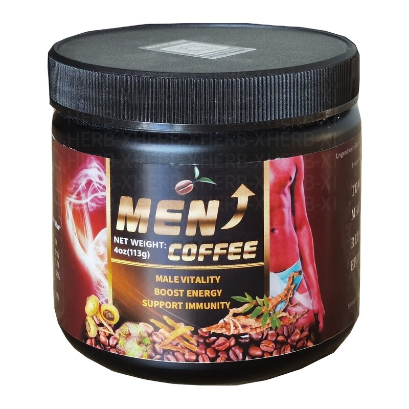 Instant Maca Coffee for Men - Tongkat Ali Ginseng Root Extract Energy Strength Private Label
