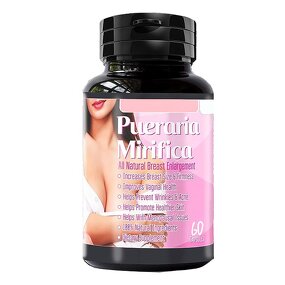 Breast Enlargement Capsules - Organic Pueraria Mirifica 60 Count Butt Enhancement Supplement