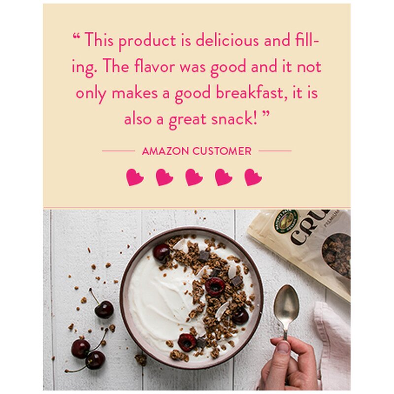 Dark Chocolate Red Berries Granola - F2C Wholesale USDA Organic Non-GMO 11.5oz Bag