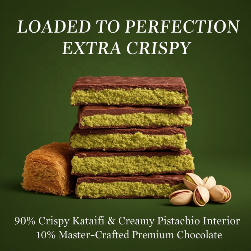 Dubai-Style Chocolate Bar - 7oz Luxurious Middle Eastern Indulgence Dessert