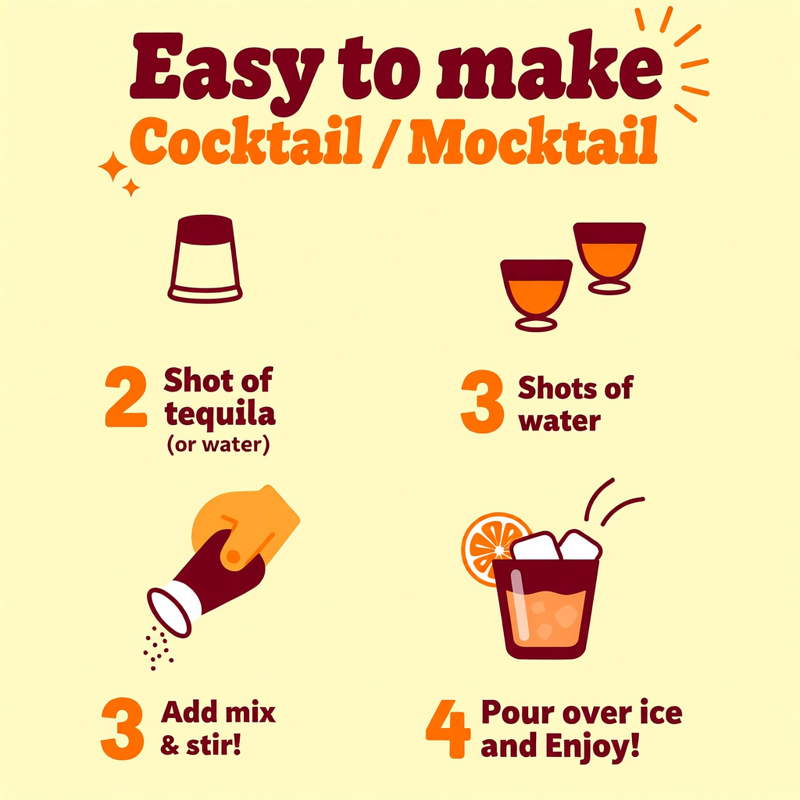 Spicy Margarita Mix - Skinny Cocktail Mocktail Low-Calorie Mixer