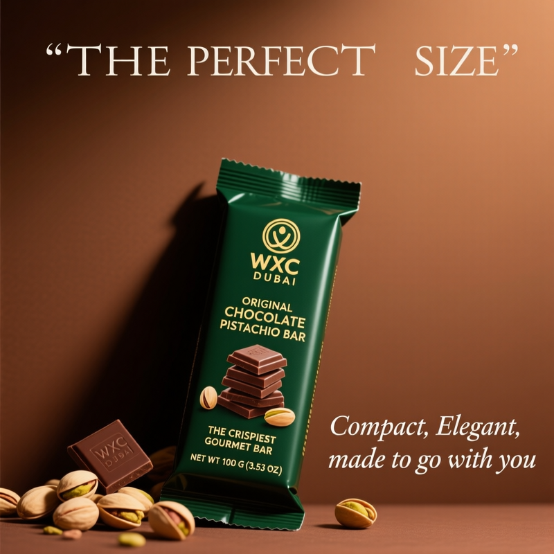 Dubai-Style Chocolate Bar - 7oz Luxurious Middle Eastern Indulgence Dessert