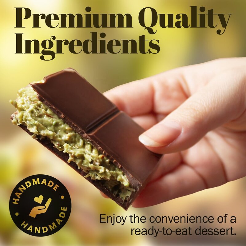 Kunafa Cream Spread - 20% Pure Pistachios Sweet Creamy Dubai Chocolate Filling