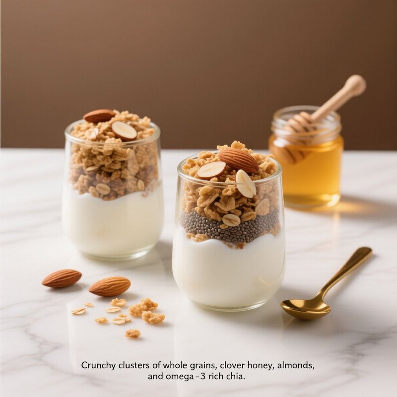 Dark Chocolate Coconut Granola - Free Sample Organic Non-GMO Fair Trade Whole Grain