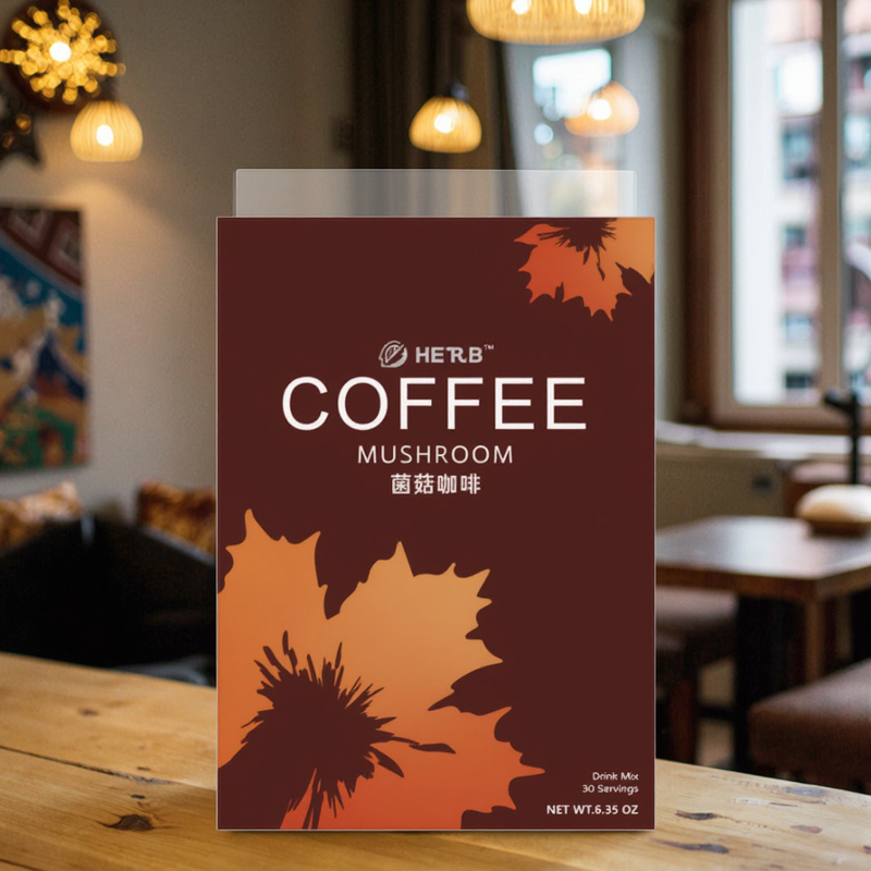 Organic Mushroom Coffee - Multiple Beneficial Fungi Energy Focus Immunity Support