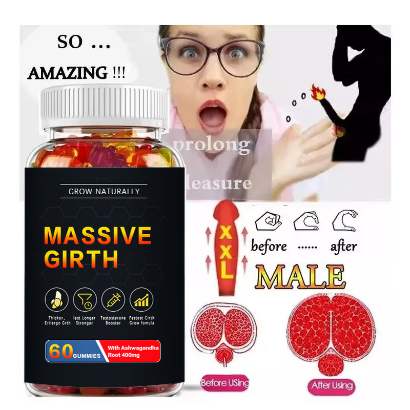 Male Enlargement Maca Capsules - 2025 Libido Enhancer Energy Gummy Supplement