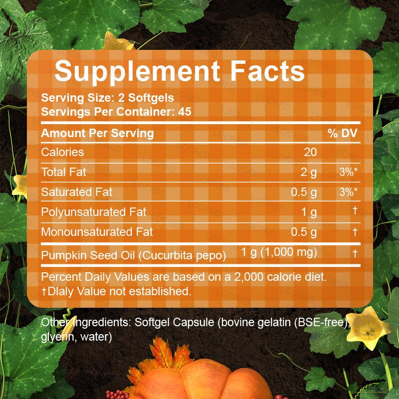 Pumpkin Seed Oil Softgels - OEM Adult Factory Wholesale Custom Capsule
