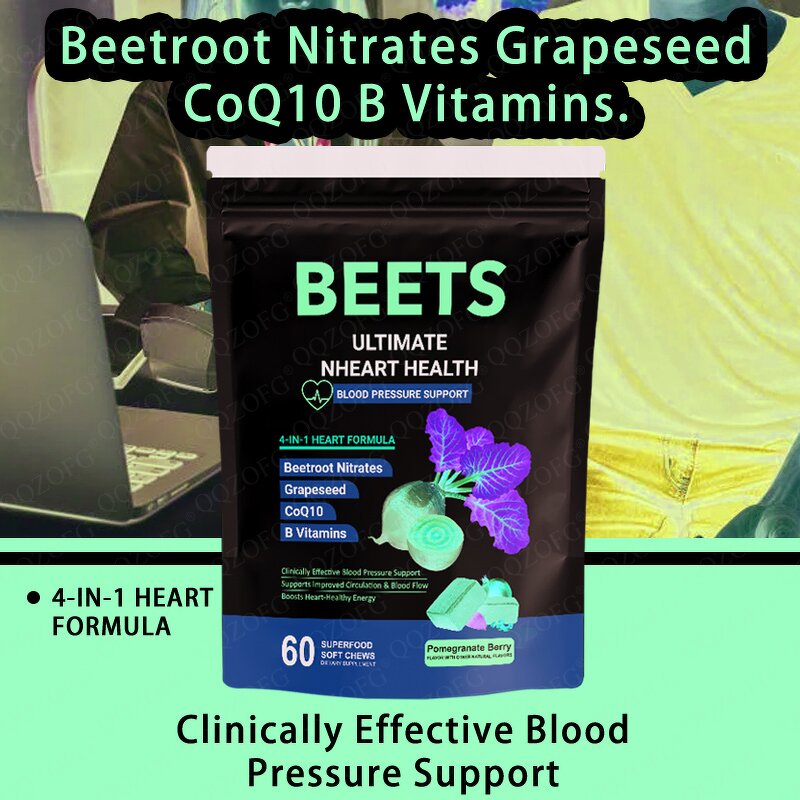 Nitrohydrochloric Acid Gummies - Sweet Veggie Root COQ10 Grape Seed Vitamin
