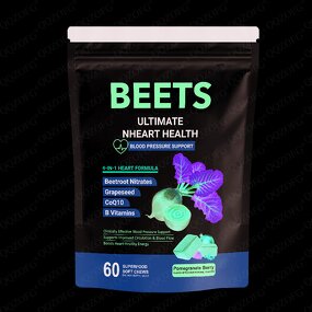 Nitrohydrochloric Acid Gummies - Sweet Veggie Root COQ10 Grape Seed Vitamin