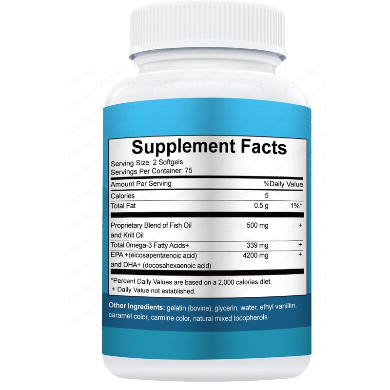 Fish Oil Omega 3 Softgels - 2025 EPA DHA Joint Health Immunity Men Women