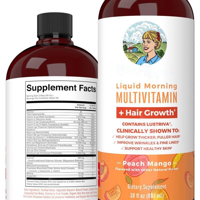 Female Hair Growth Liquid - OEM Multivitamin Adult Teen Not for Newborns