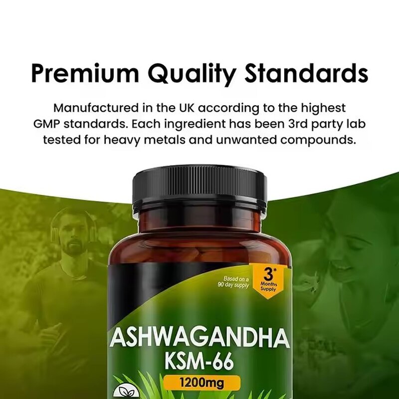 Ashwagandha KSM 66 Capsules - ISO Factory Fast Delivery Root Seed Multiple Packaging