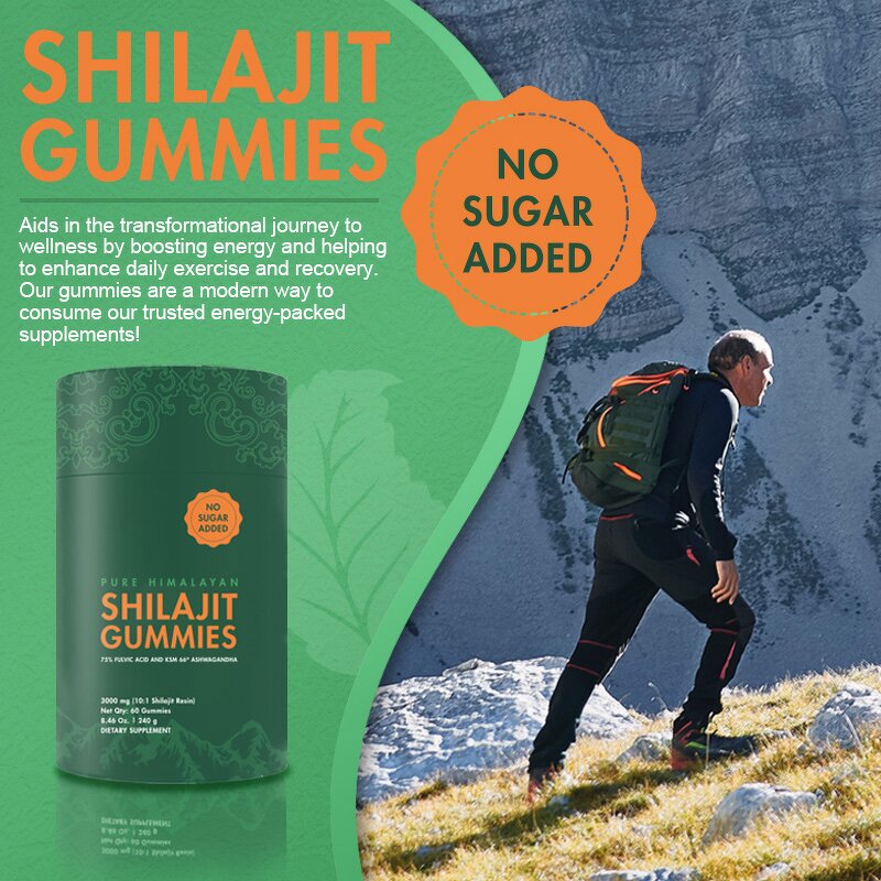 Himalayan Vegetarian Gummies - 2025 Custom Pure 60-Count Men Energy Immunity