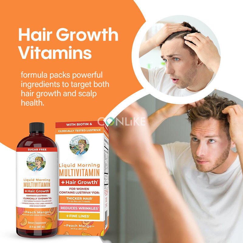 Female Hair Growth Liquid - OEM Multivitamin Adult Teen Not for Newborns