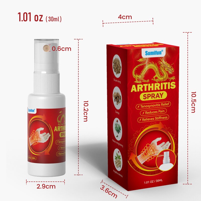 Herbal Edema Relief Spray - Sumifun 30ml Natural Body Health Care Supply